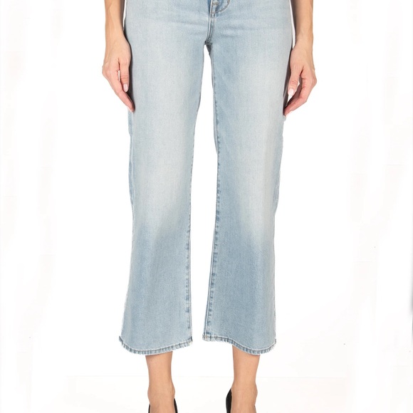 Fidelity Denim Light Blue Flare Jeans - Picture 1 of 4